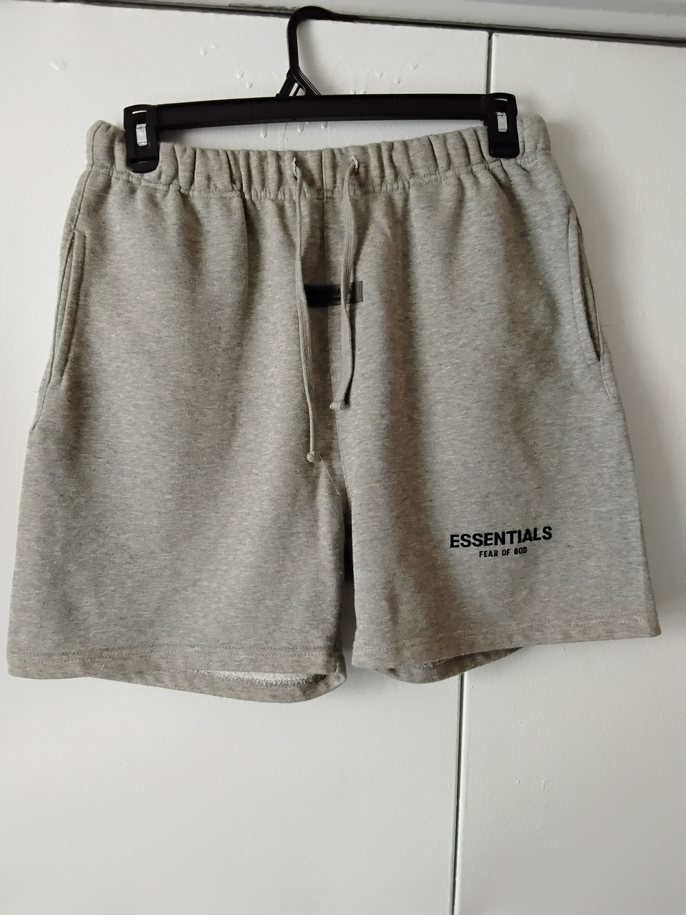 Essentials Men’s Light Gray Athletic Drawstring Shorts
